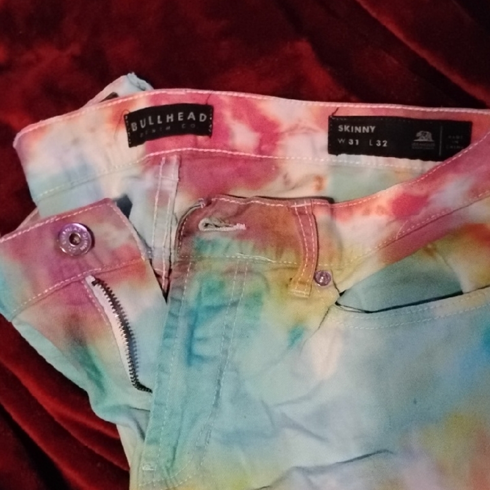 Bullhead Multicolor Tie-Dye Jeans